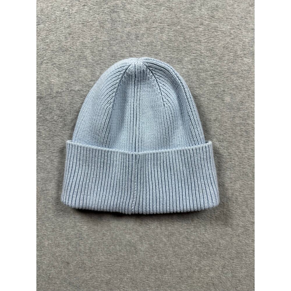 FIORUCCI Milan Angels Beanie Hat Women's Blue Cotton Milano Logo Embroidered - Picture 3 of 6